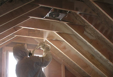 Attic spray foam insulation Northeast Wisconsin