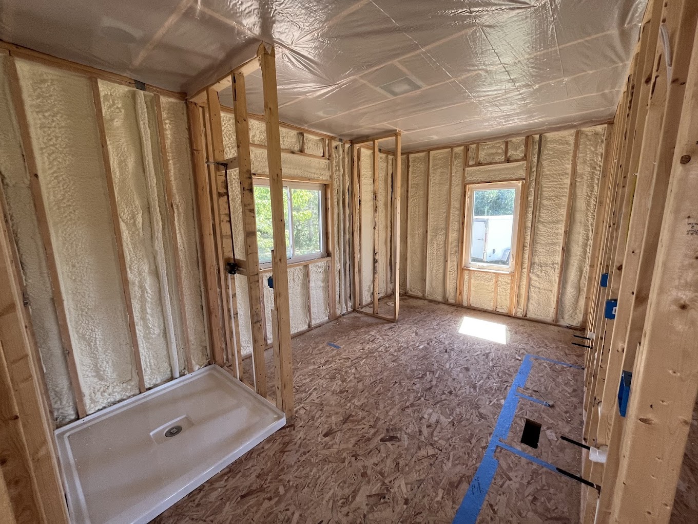 Bathroom spray foam insulation Wisconsin