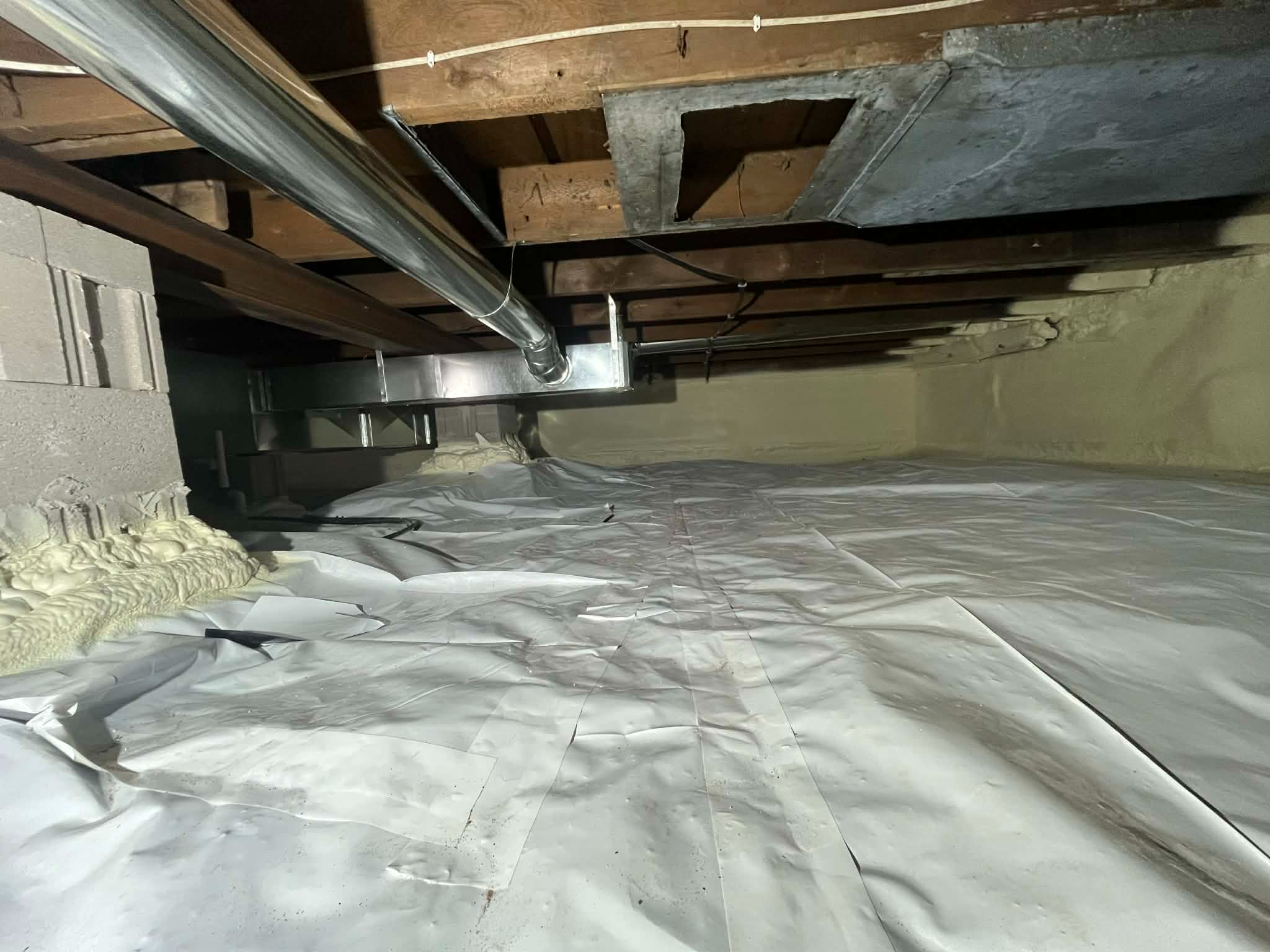 Crawl space spray foam insulation in Wisconsin