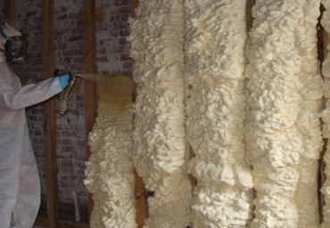 Open cell spray foam attic insulation Shawano Wisconsin