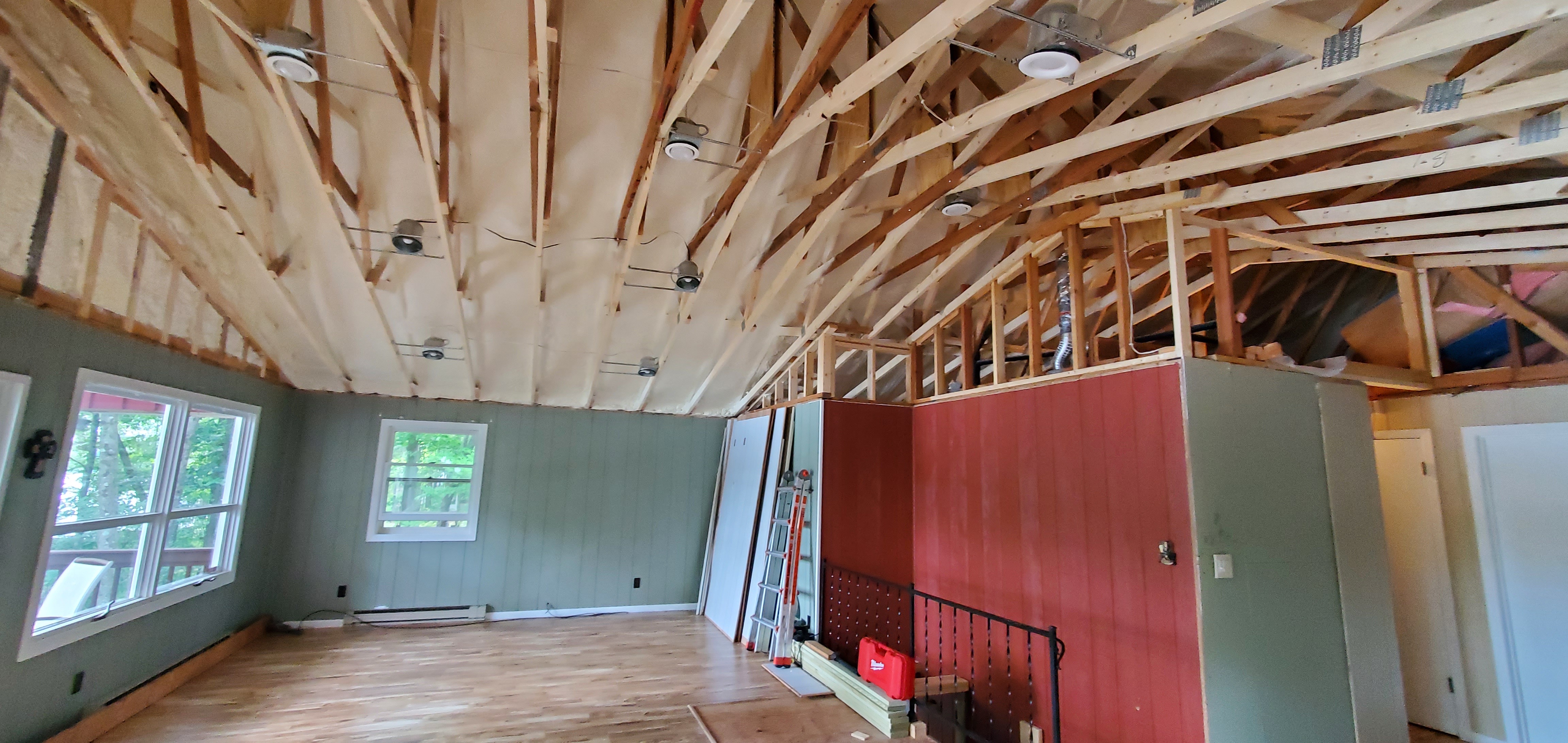 Residential cottage insulation project in Northeast Wisconsin